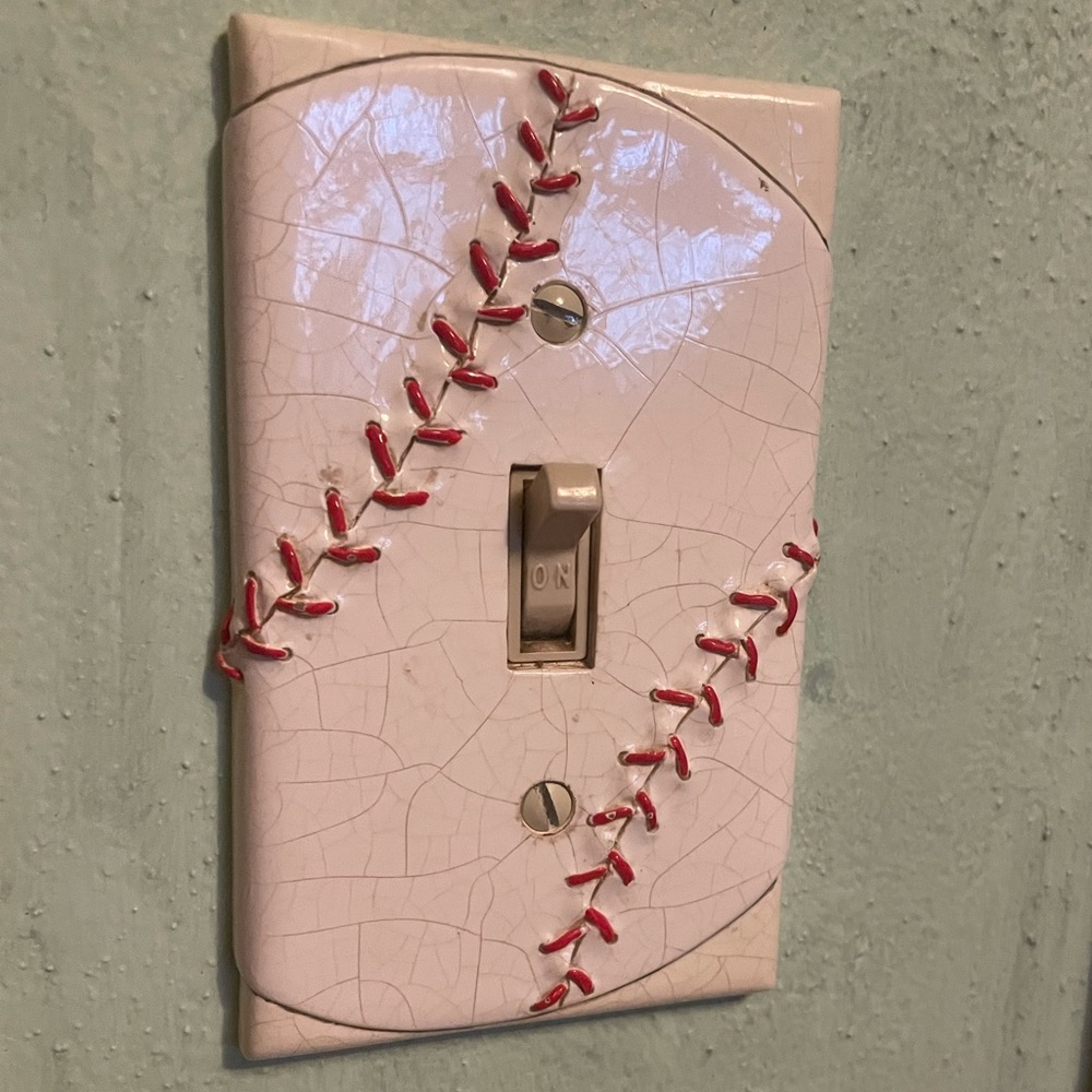 Baseball Switch Plate